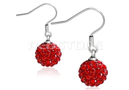 Oceľové náušnice so zirkónmi SS1140